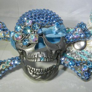 Baby Blue and Silver Swarovski Crystal Pirate Belt